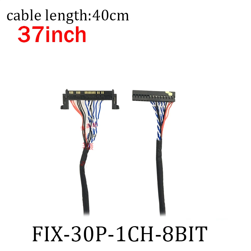 FI E30S 1ch 8bit 30pin cable lvds bloque negro cable lvds 37 pulgadas ...