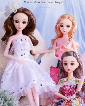 

35cm BJD Doll Fashion Formal Dress 13 Movable Jointed Dolls Toys with Wedding Dress Beauty BJD DIY Toy Gift for Girls