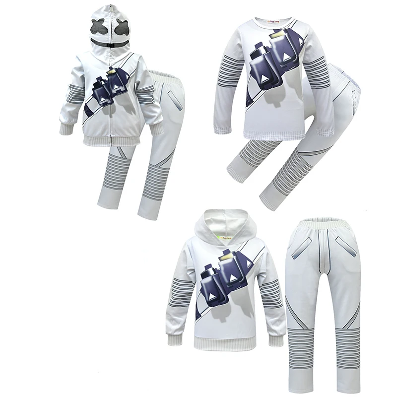 

DJ Cotton Candy Kids Sweatshirt/Pants/short sleeve cosplay Costume Cartoon Print Boys and Girls Halloween Game Uniform