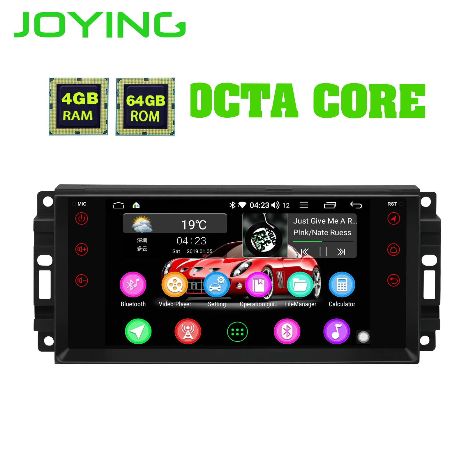 Discount Android 8.1 car radio stereo player 4GB+64GB with DSP for Jeep Octa Core 1024*600 Support 3G/4G Steering wheel control head unit 0 Discount Android 8.1 car radio stereo player 4GB+64GB with DSP for Jeep Octa Core 1024*600 Support 3G/4G Steering wheel control head unit 0