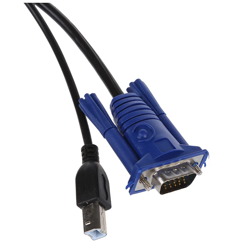 AAAE Top-1.4M 15 Pin VGA+ USB папа-папа VGA+ Печатный кабель для CRT PC