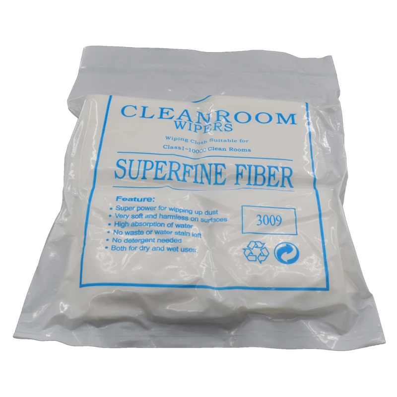 

3009 Cleanroom Wiper Superfine Fiber Industrial Anti-static Cloth Mobile Phone Screen Lens Cleaning Dust Free Cloth 4/6/9 Inch