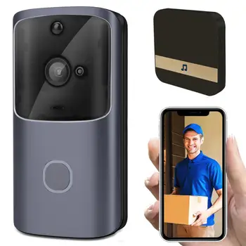 

Wireless WiFi Ultra-clear Visual Smart Doorbell Household Low Voice Intercom Alarm