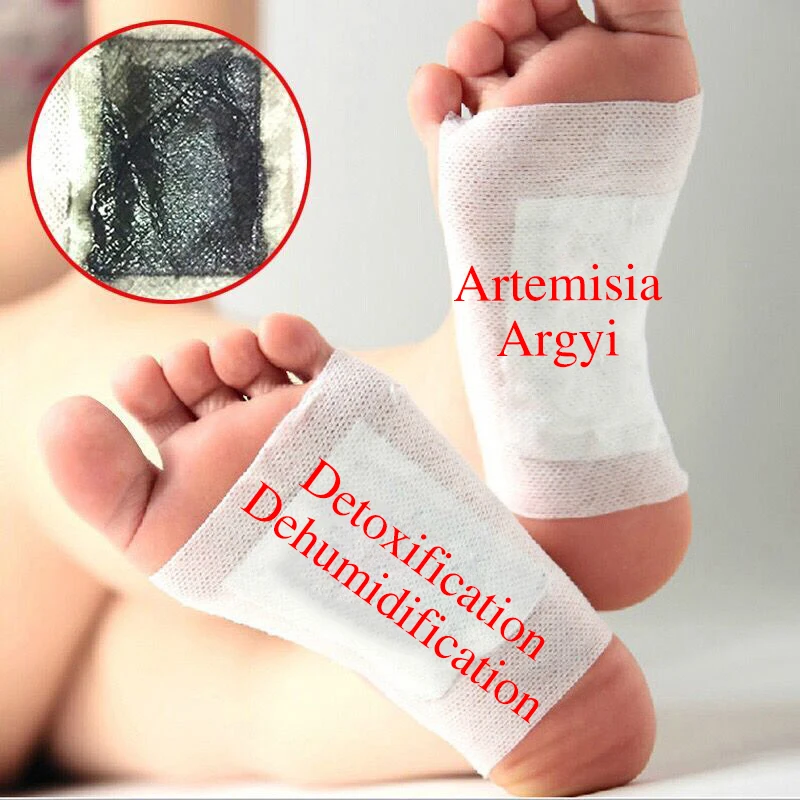 

10Pcs Artemisia Argyi Detox Foot Patches Pads Toxins Feet Slimming Cleansing Herbal Body Health Adhesive Pads Bulk