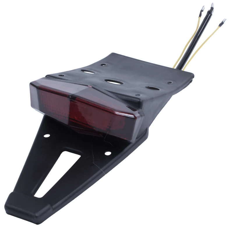 Motorcycle Dirt Bike LED Fender Tail Rear Brake License Plate Light