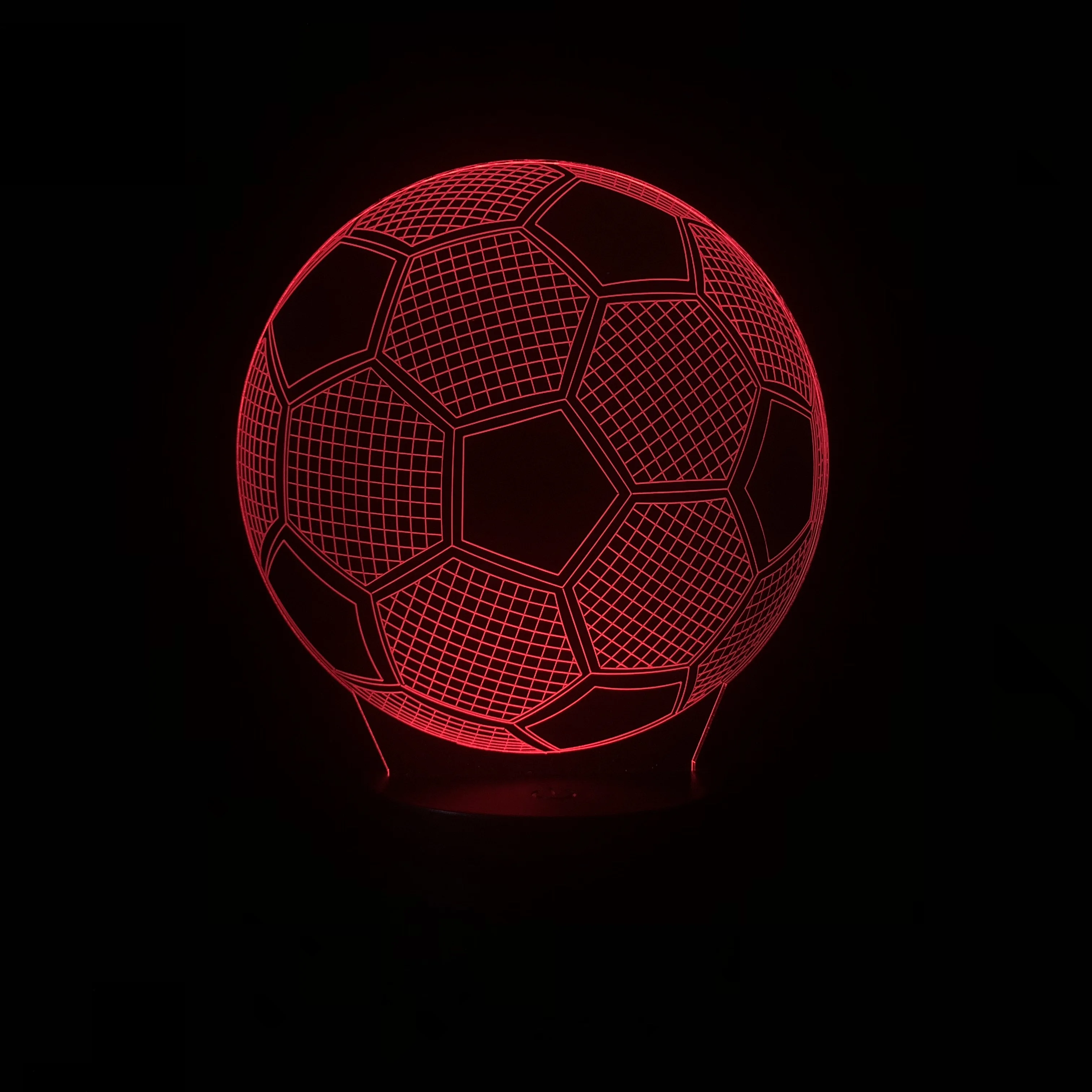 Новый спортивный домашний декоративный светильник ing Football Soccer 3D LED USB Mood детский