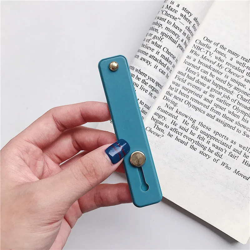 Lake blue Силиконовый браслет кольцо-держатель для пальца держатель мобильного телефона стенд push pull стикер паста Универсальный ручной ремешок держатель телефона кронштейн - Цвет: Lake blue