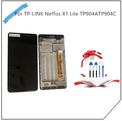 ЖК-дисплей в сборе для Neffos X1 Lite TP904A 5 0 дюйма панель сенсорного экрана с рамкой |