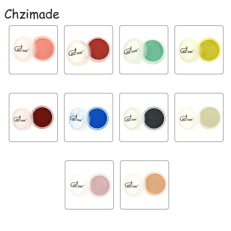 Chzimade 10g Each Bottle Embossing Powder Pigment Stamping Clear Ink Pad Pen Scrapbooking Craft Metallic Paint Decoration