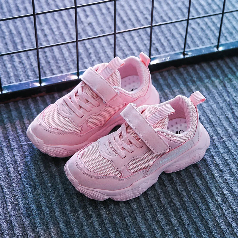 

BOY'S Shoes Big Boy Daddy Shoes 2019 Autumn New Style Girls Athletic Shoes Casual Mesh Running Shoes CHILDREN'S Shoes