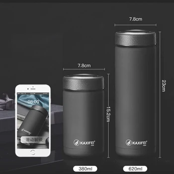 

Fashion Style Thermos Water Bottle Thermoses Mugs Car Vacuum Flasks Anti-Dust Coffee Tea Cups Thermol Water Bottle Drinkware