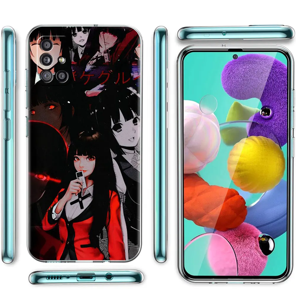 Soft Case for Samsung Galaxy A51 A71 M31 A42 5G A21s A41 M51 A31 M31s Cover Phone Back Shell Capa Kakegurui Jabami Girl Anime