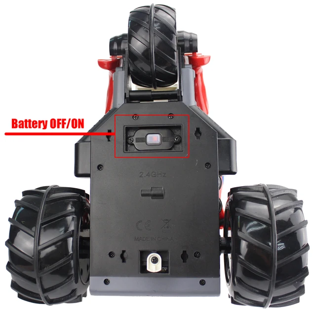 2.4G RC Car Dirt Bike Rock Crawler Amphibious Radio Control Motorcycle Stunt Racing Vehicle Model Light Electric Hobby Toys 4