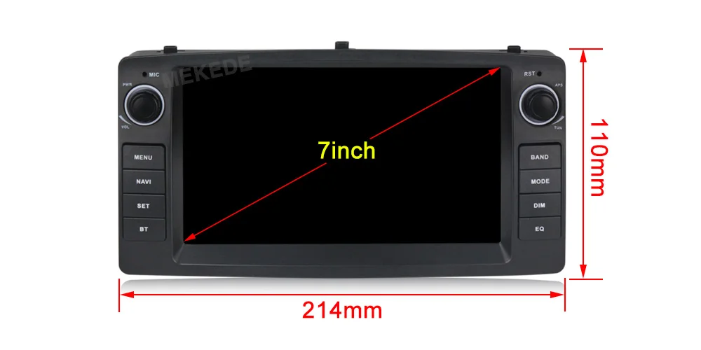 Flash Deal MEKEDE Android 9  Car DVD Player For Toyota Corolla E120 BYD F3 2 Din Car Multimedia Stereo GPS AutoRadio Navigation Wifi OBD2 4