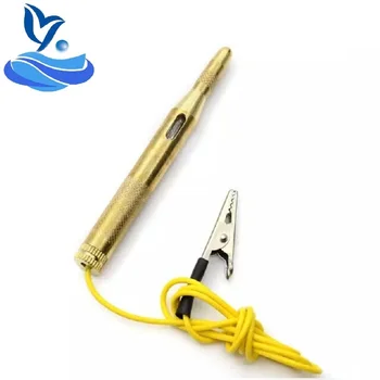 

Auto Light Lamp Voltage Test Pen DC 6V 12V 24V Car Light System Circuit Probe Tester Detector Copper Diagnostic Tool
