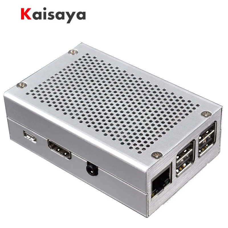 Новый Алюминиевый чехол Raspberry Pi 3 серебристый металлический корпус для RPI Модель B