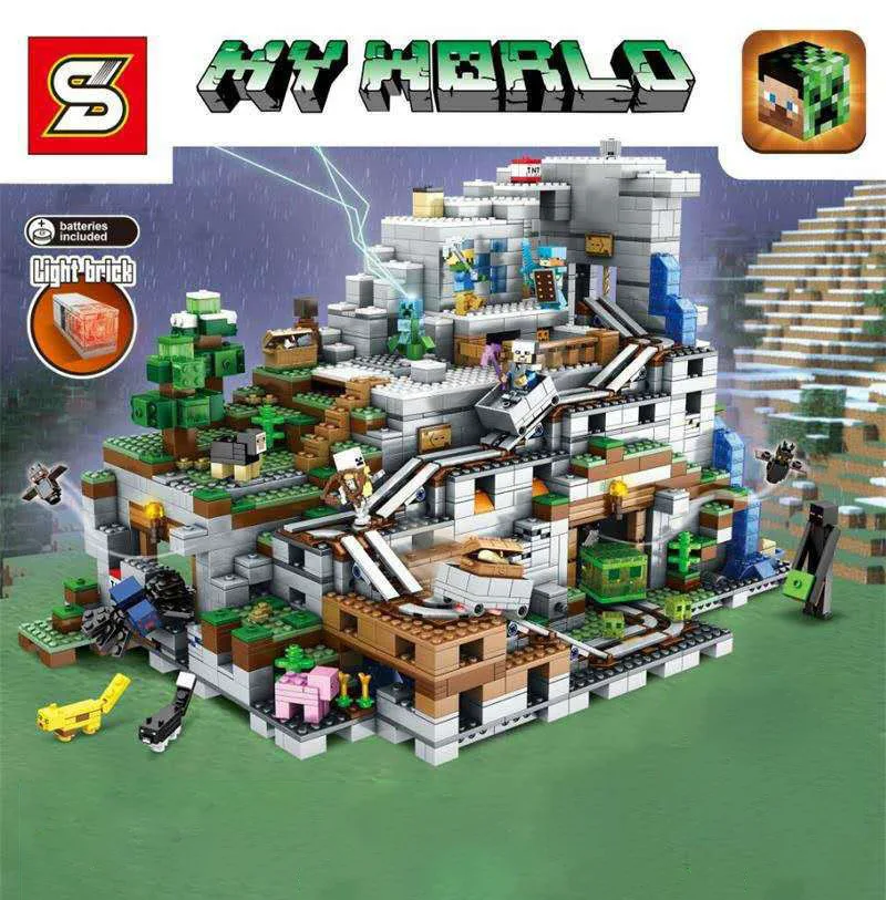 

S Brand Sy947 Switch Cave Building Blocks Children'S Educational Assembled Building Blocks Toy Boy Gift 7-14-Year-Old