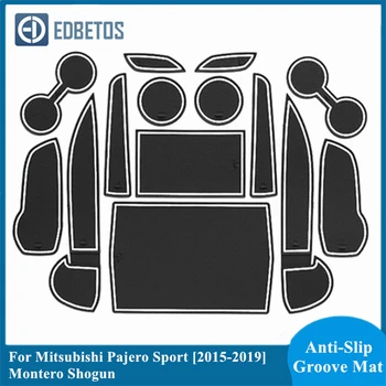 

Pajero Sport 2015 2016 2017 2018 2019 Montero Shogun Interior Accessories For Mitsubishi Pajero Sport Gate Slot Coaster Mat