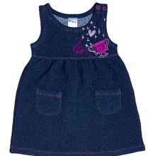 Платье для девочки Viva Baby D6504-1 темно-синий