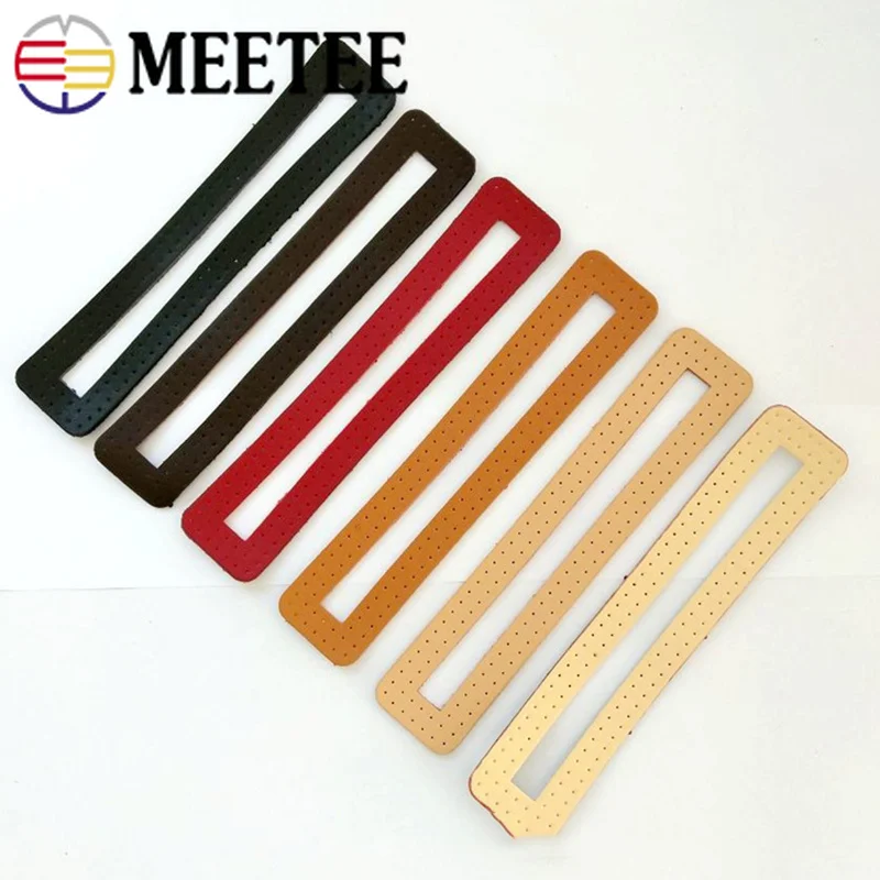 Meetee 10pcs 17.5/22.5cm Genuine Leather Bag Zipper Outer Frame Handbag Decor Buckle DIY Manual Accessories Craft | Дом и сад