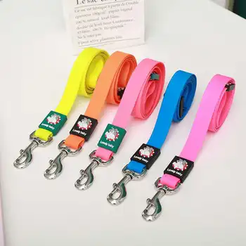 

Silicone high Elastic Tension Buffer Rope dog leash running walk train Strap for large small pets cat Collars Hand Holding Rope