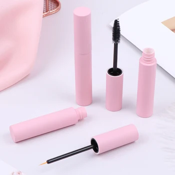 

3 Styles 10ml Pink Lip Balm Bottle Empty Mascara Tube With Eyelash Wand Funnels Set For Lip Gloss DIY Mascara Container