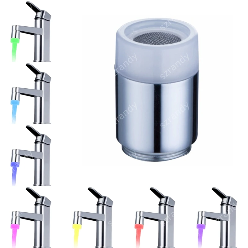 7 colors faucet LED sink faucet Aerator led color waterfall led water
