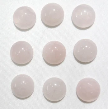 

Wholesale 50pcs/10mm Natural Stone quartz crystal Round Cabochons beads For DIY Jewelry making Necklace bracelet Accessories