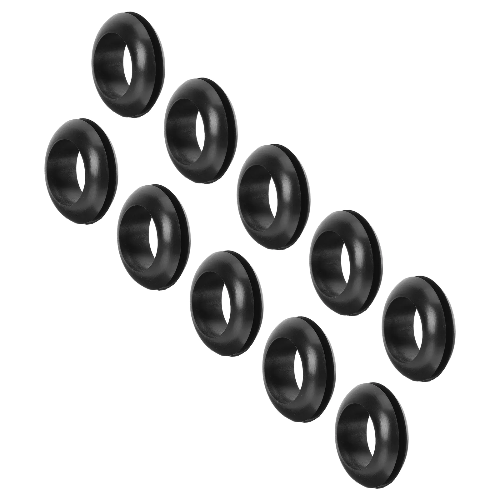 10Pcs Practical Rubber Ring for Clothing Rod Hole Wear Resistant Hole