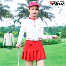 PGM Новая женская рубашка с длинными рукавами для гольфа зимняя рубашка с длинными рукавами для гольфа женский китайский стиль толстый теплый спортивный костюм белая рубашка