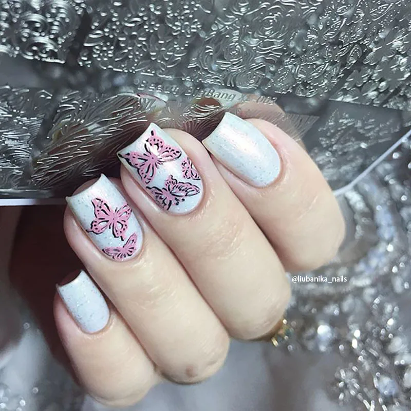 Beautybigbang нержавеющая сталь для ногтей штамповки пластины панда кружева стиль штамп для ногтей штамп Carimbo de unha штамповка пластины для ногтей искусство