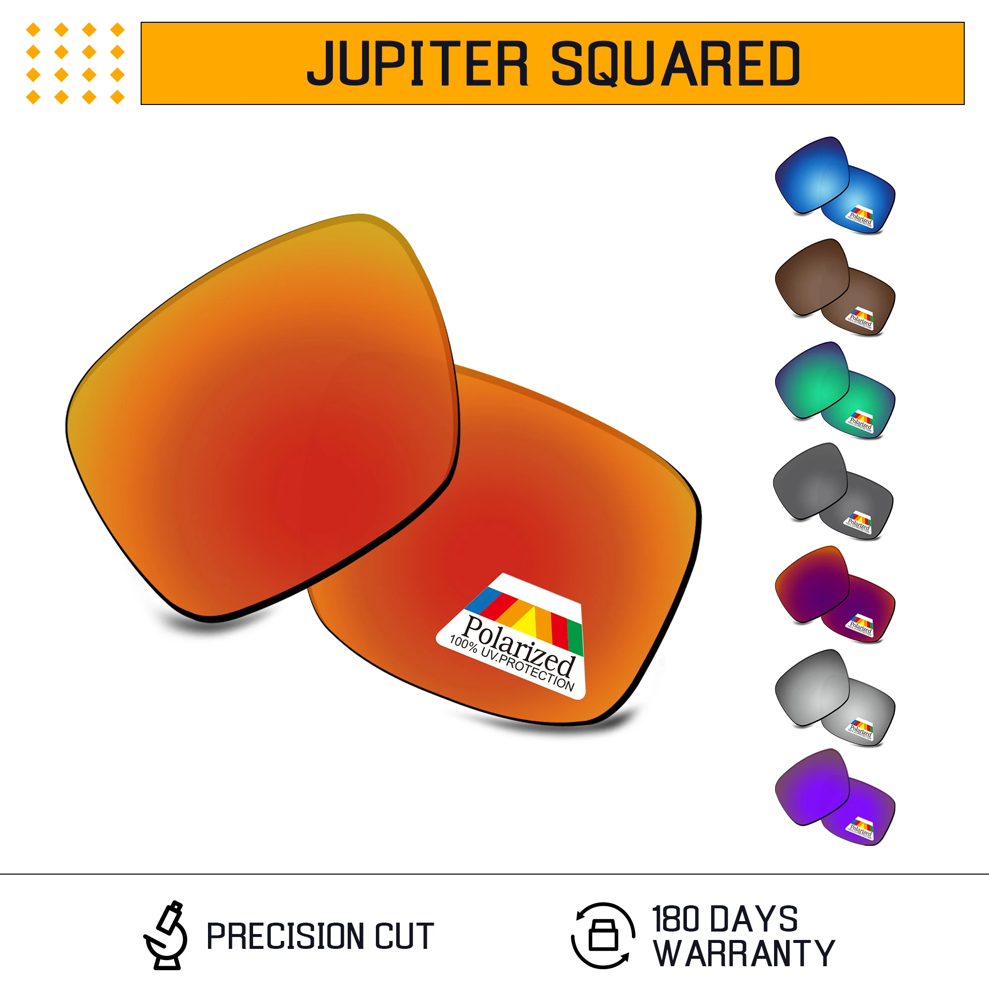 Bwake-Lentes de repuesto polarizadas para gafas de sol, lentes de sol con montura, con múltiples opciones, compatible con modelo Apollo Jupiter ssquare OO9135