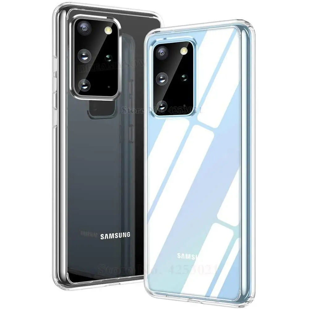 Чехол для Samsung Galaxy S22 S20 Ultra M52 5G M32 тонкий мягкий прозрачный чехол из ТПУ телефона A52