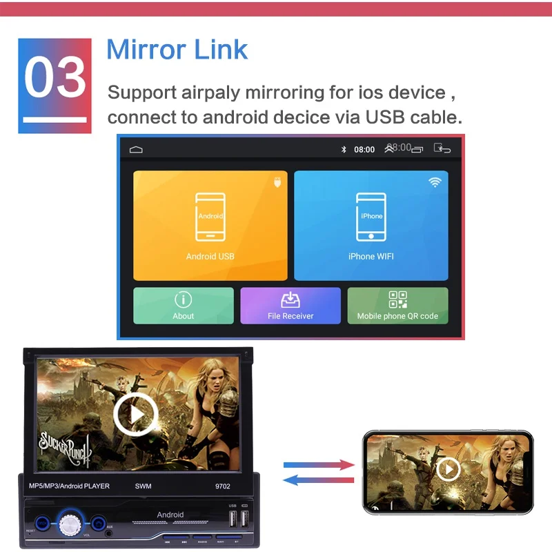 1din Android 8,1 GO четырехъядерный автомобильный DVD gps навигационный плеер 7 ''Universa автомобильный Радио WiFi Bluetooth MP5 мультимедийный плеер