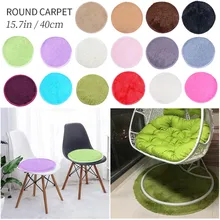 Круглый ковер, Противоскользящий коврик для спальни, стула, коврик для йоги, разноцветный Коврик для пола, двери, коврик для гостиной, детская комната, чехол для игр, 40 см