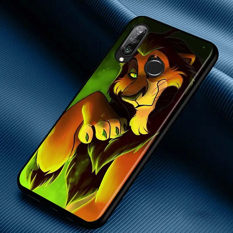 The Lion King Silicone Phone Case for Huawei P30 P20 P40 Lite E Pro P Smart Z Plus 2019 P10 P9 Lite Black Cover