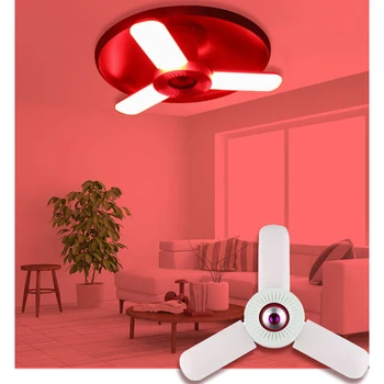 

36 W E27 LED RGB Folding Garage Football Light Bluetooth Music Bulb for Lighting Dropshipping