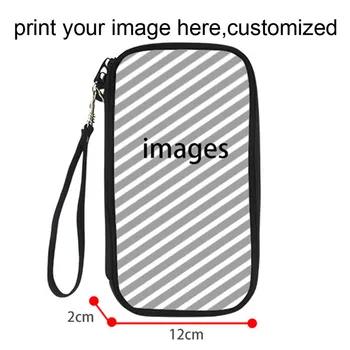 

Twoheartsgirl Custom Your Picture Passport Holder Credit Card for Women Men Document Card Holders Organizer Clutch Hand Bag