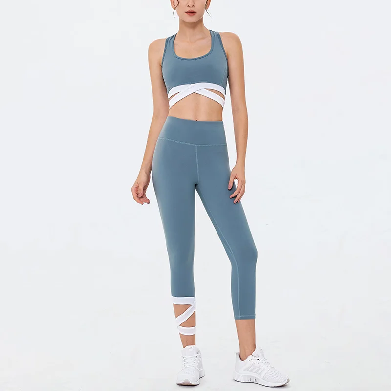 2 Piece Set Workout Clothes Gym Women Sports Bra and Leggings Set Sportswear Women Hit Color Gym Clothing Athletic Yoga Set 2 Piece Set Workout Clothes Gym Women Sports Bra and Leggings Set Sportswear Women Hit Color Gym Clothing Athletic Yoga Set