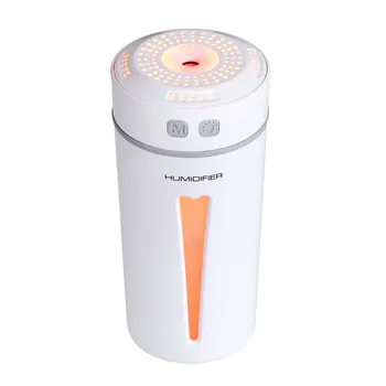 

Novelty Mini Air Ultrasonic Humidifier Essential Oil Diffuser Atomizer Air Freshener Mist Maker with LED Night Light <36db ICOCO