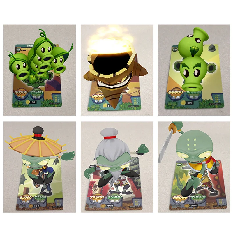 Board Game Flash Table Cards Plants Zombie Shining Cards VS Collections Children Toys AR Card Educational Kids Gifts Board Game Flash Table Cards Plants Zombie Shining Cards VS Collections Children Toys AR Card Educational Kids Gifts