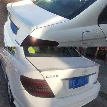 

CEYUSOT FOR Car spoiler wing Mercedes C Class W204 C180 C200 C250 C63 sedan tail fin ABS material accessories spoiler 2007-2014