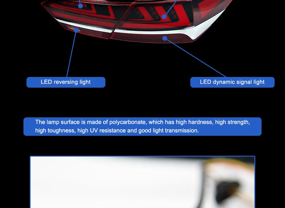 Tail Lamp For Car Toyota Camry- LED Tail Lights Fog Lights Daytime Running Lights DRL Tuning Cars Car Accessories