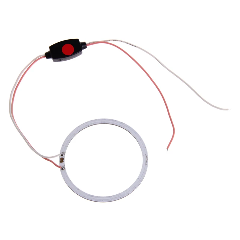 DC 12V 60mm COB светодиодный Ангел глаз Halo Кольцо лампы украшение автомобиля противотуманный светильник красный