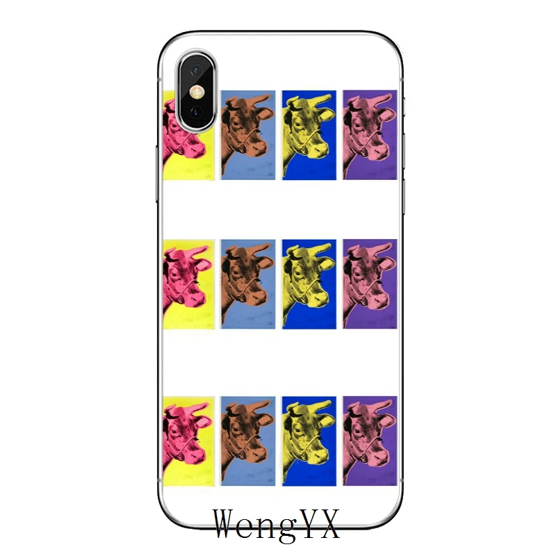 Andy warhol art Холст Корова для Xiaomi mi 9 8 SE Pro A1 A2 Lite 6 6X5 5S 5x note mi x 2s max 2 3 аксессуары чехол для телефона