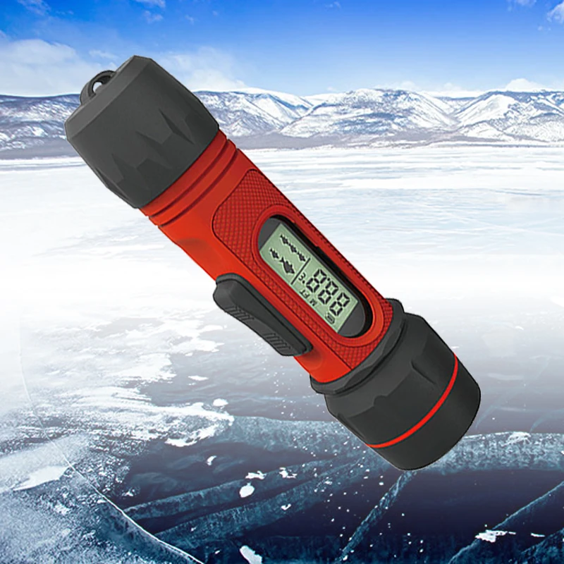 Wireless Portable Fish finder Echo Sounder 0.8-90m Depth Digital Handle Transducer Sensor Sonar Wireless Ice Fishing Fish finder