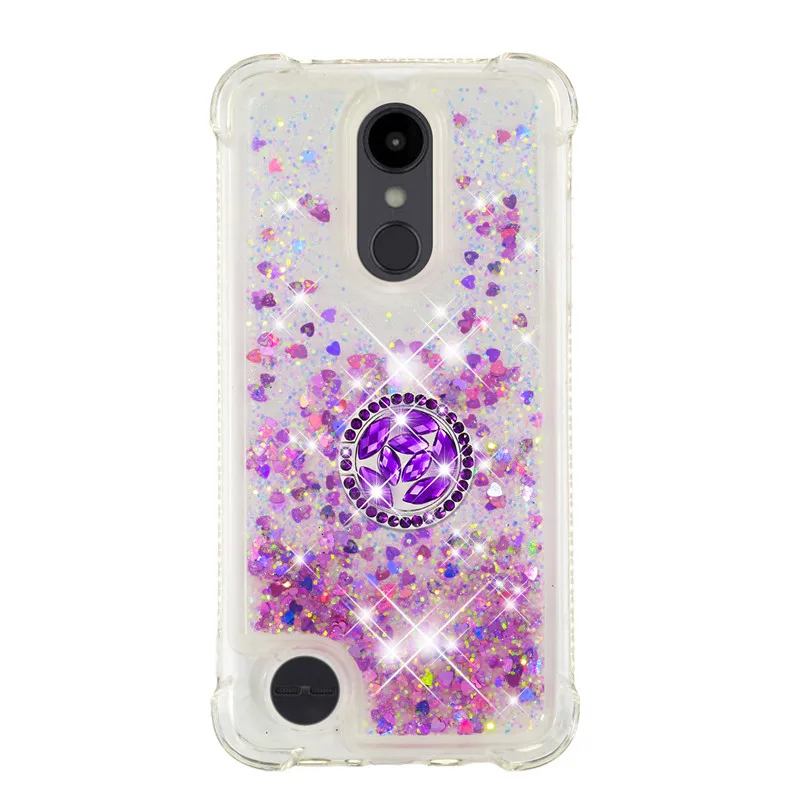 Для LG Aristo 2 K8 US Aristo2 Plus LV3 алмазный палец кольцо чехол для телефона противоударный мягкий силиконовый защитный чехол