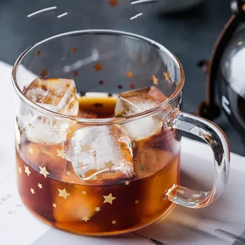 

Transparent Glass Milk Cup Simple Ice Coffee Mugs Creative Warmer Whisky Glasses Wine Cup Kubek Do Kawy Tea Glasses Mugs AC50GC
