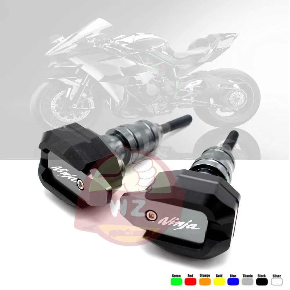 Подходит для Kawasaki NINJA 300 250 400 650 ZX6R 636R ZX10R H2 H2R защиты от падения рамки ползунок обтекатель Противоударная накладка протектор