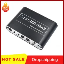 Decodificador De Áudio Digital 5.1 Áudio Engrenagem DTS/AC3/6CH Digital Conversor De Áudio HD Player com USB DVD PC para PS2 PS3 Alta Qualidade DA UE
